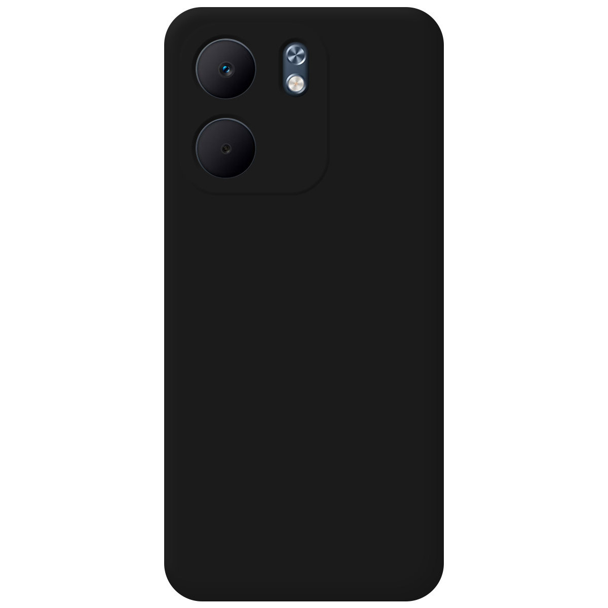 Funda Silicona Líquida Ultra Suave para Oppo A5x color Negra