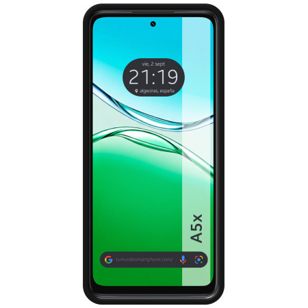 Funda Silicona Líquida Ultra Suave para Oppo A5x color Negra