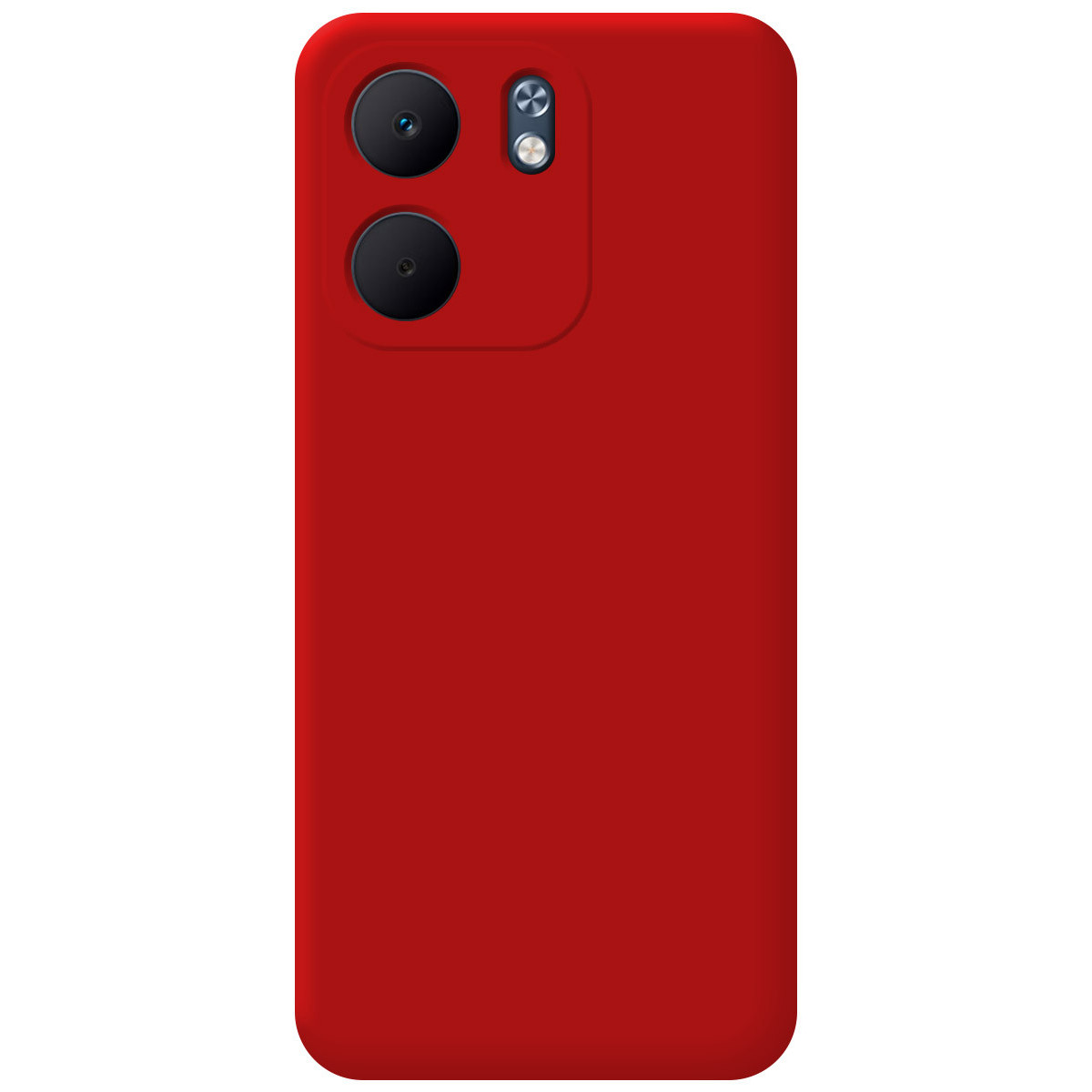 Funda Silicona Líquida Ultra Suave para Oppo A5x color Roja