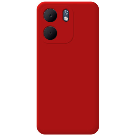 Funda Silicona Líquida Ultra Suave para Oppo A5x color Roja