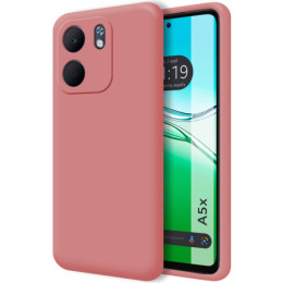 Funda Silicona Líquida Ultra Suave para Oppo A5x color Rosa