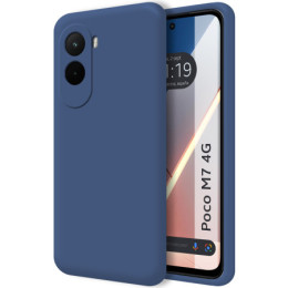 Funda Silicona Líquida Ultra Suave para Xiaomi Poco M7 4G color Azul