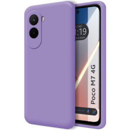 Funda Silicona Líquida Ultra Suave para Xiaomi Poco M7 4G color Morada