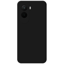Funda Silicona Líquida Ultra Suave para Xiaomi Poco M7 4G color Negra 2