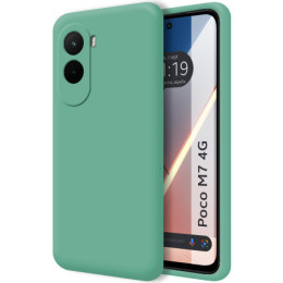 Funda Silicona Líquida Ultra Suave para Xiaomi Poco M7 4G color Verde