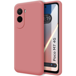 Funda Silicona Líquida Ultra Suave para Xiaomi Poco M7 4G color Rosa