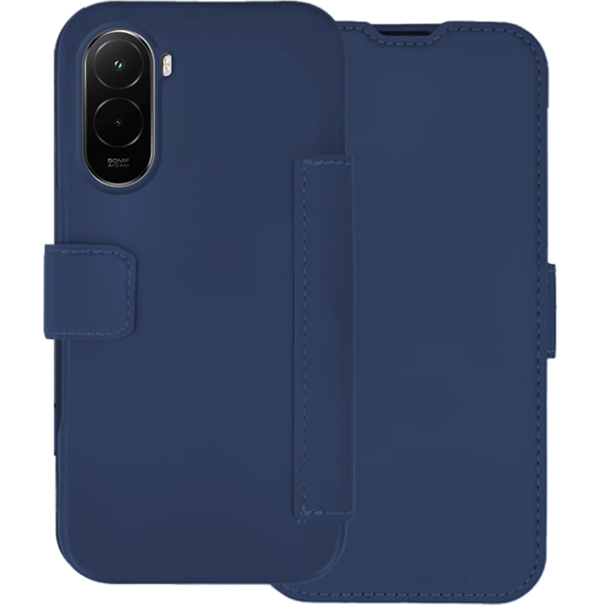 Funda Silicona Suave con Tapa para Xiaomi Poco M7 4G color Azul
