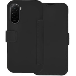 Funda Silicona Suave con Tapa para Xiaomi Poco M7 4G color Negra