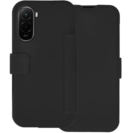 Funda Silicona Suave con Tapa para Xiaomi Poco M7 4G color Negra