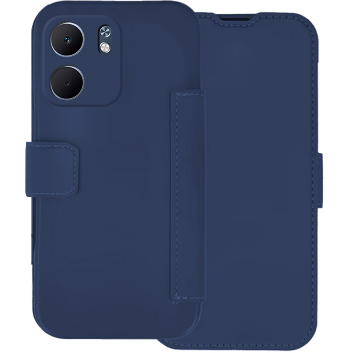 Funda Silicona Suave con Tapa para Oppo A5x color Azul