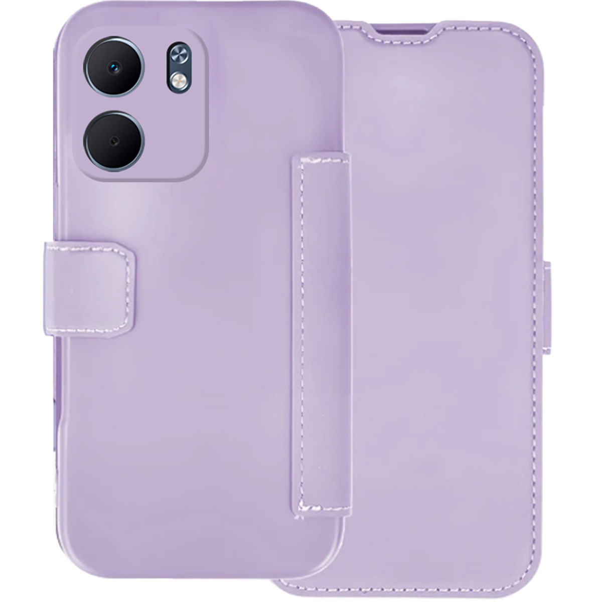 Funda Silicona Suave con Tapa para Oppo A5x color Morada