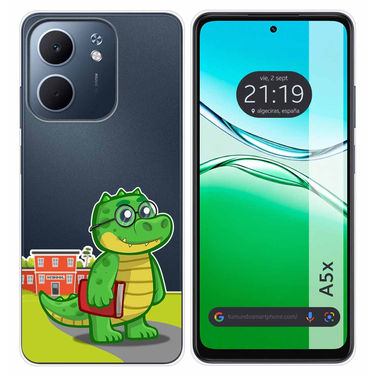 Funda Silicona Transparente para Oppo A5x diseño Coco Dibujos