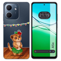 Funda Silicona Transparente para Oppo A5x diseño Suricata Dibujos