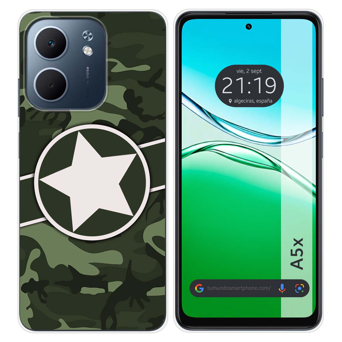 Funda Silicona para Oppo A5x diseño Camuflaje 01 Dibujos
