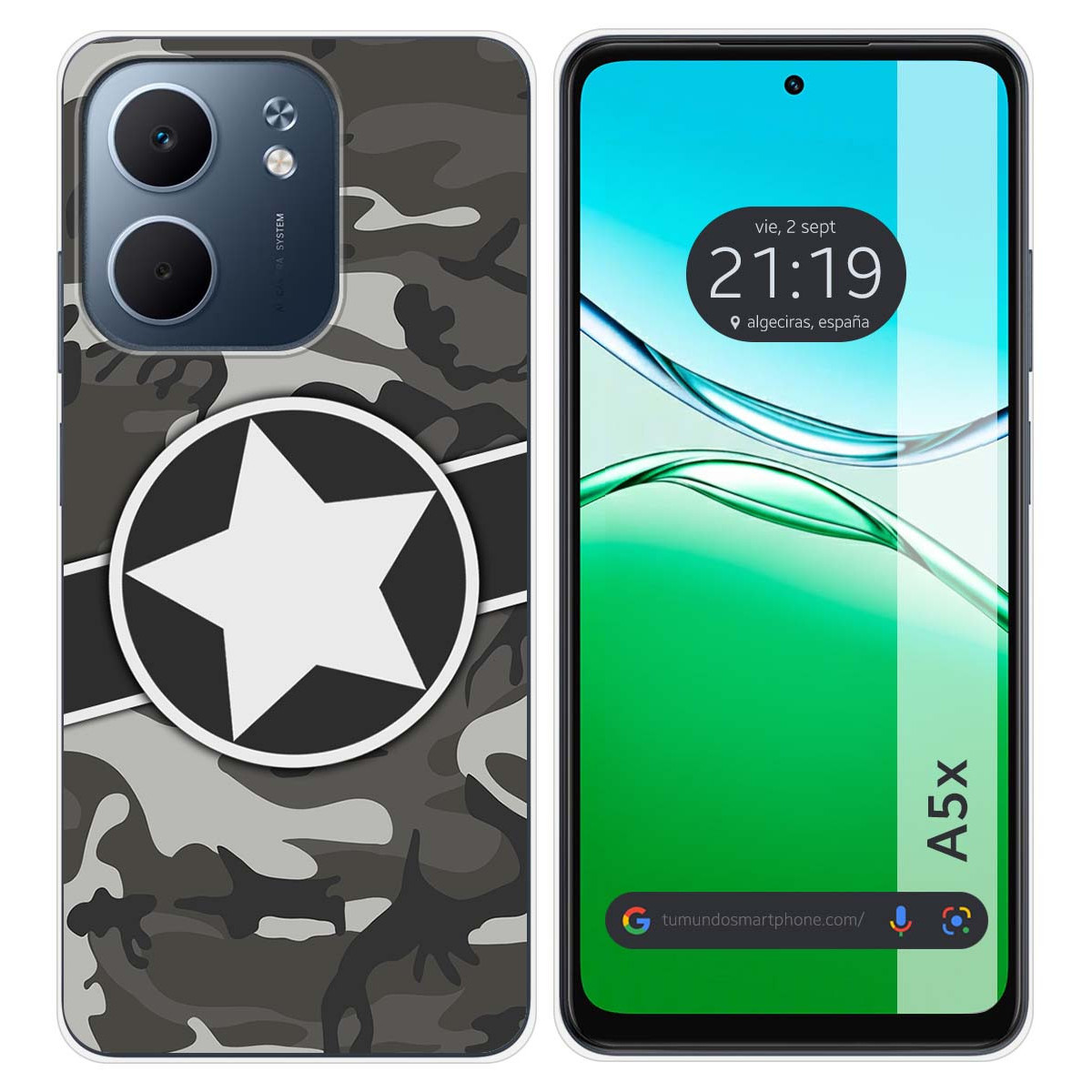 Funda Silicona para Oppo A5x diseño Camuflaje 02 Dibujos