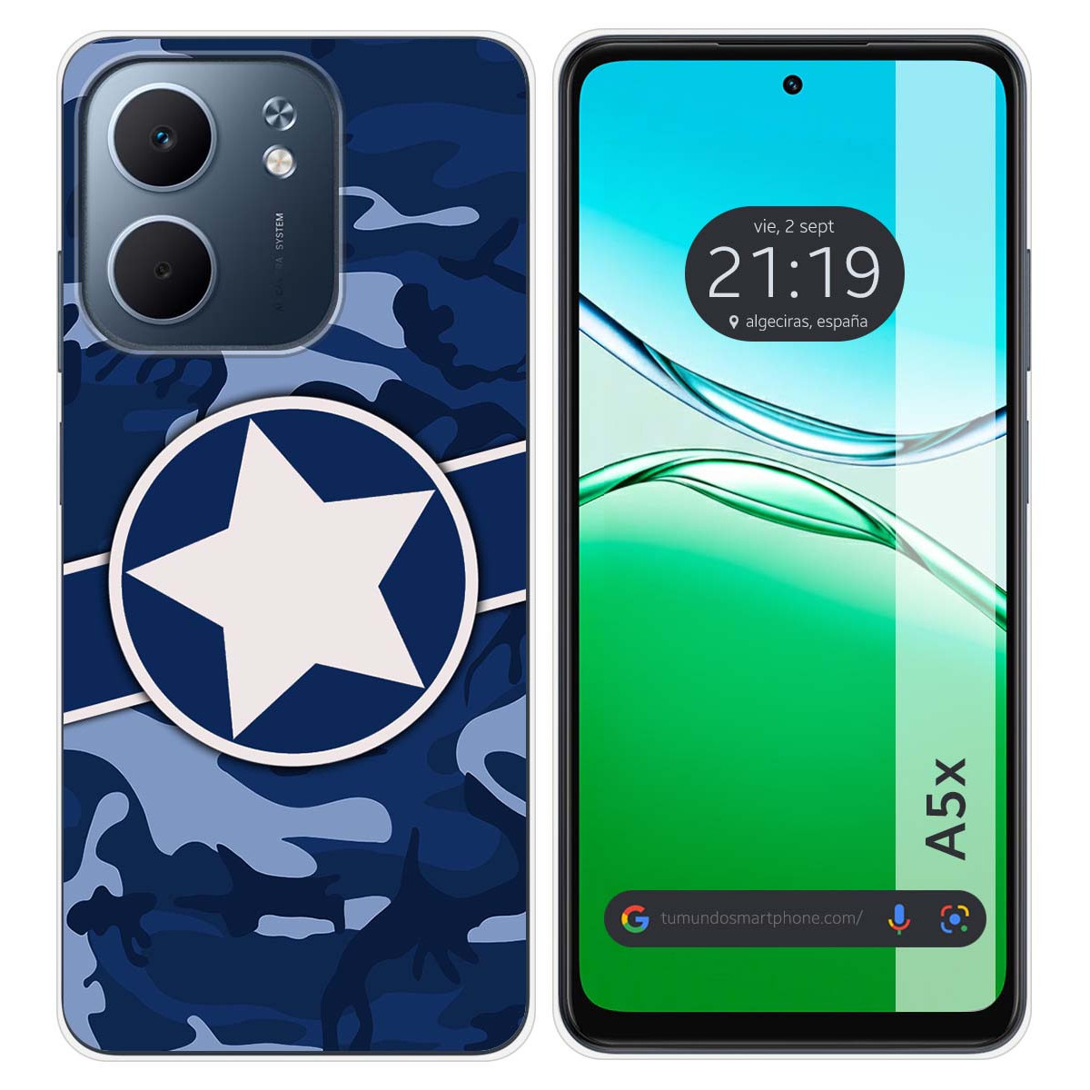 Funda Silicona para Oppo A5x diseño Camuflaje 03 Dibujos
