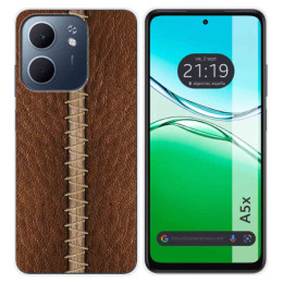 Funda Silicona para Oppo A5x diseño Cuero 01 Dibujos