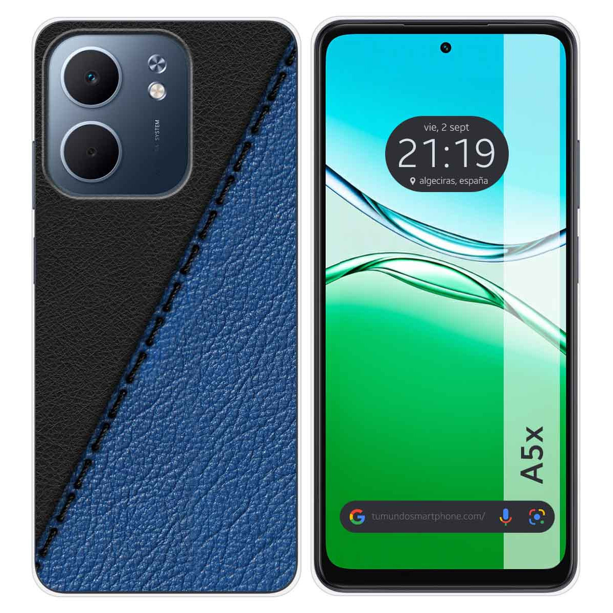 Funda Silicona para Oppo A5x diseño Cuero 02 Dibujos