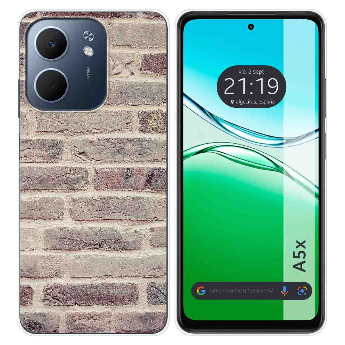 Funda Silicona para Oppo A5x diseño Ladrillo 01 Dibujos