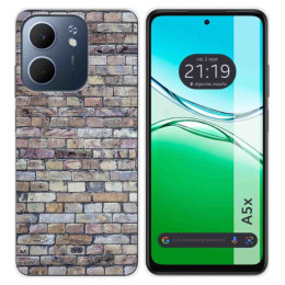 Funda Silicona para Oppo A5x diseño Ladrillo 02 Dibujos