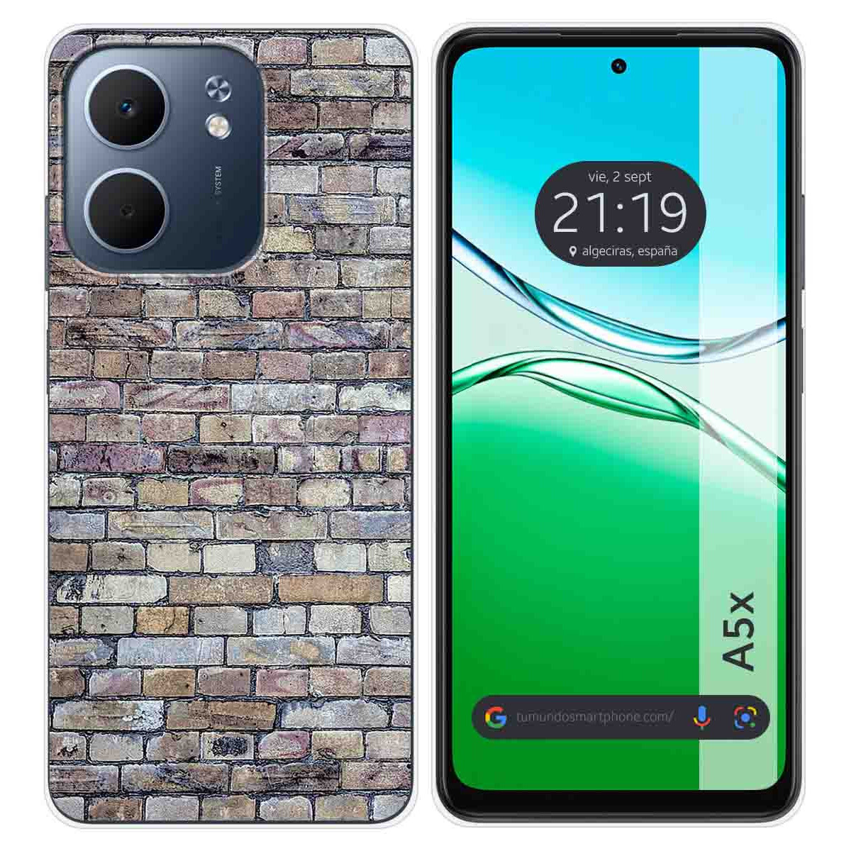 Funda Silicona para Oppo A5x diseño Ladrillo 02 Dibujos