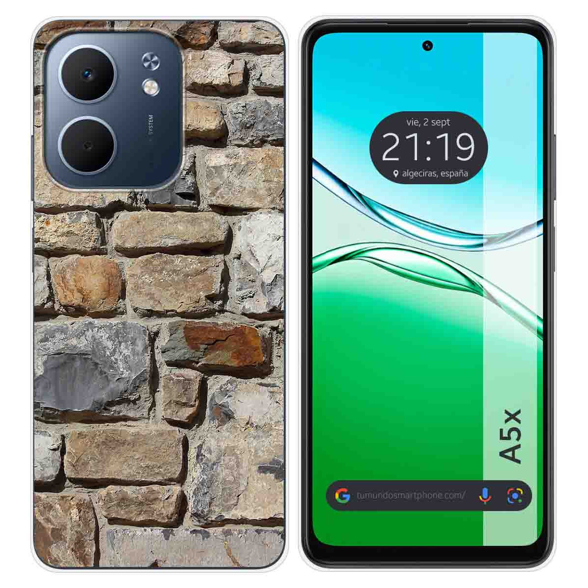 Funda Silicona para Oppo A5x diseño Ladrillo 03 Dibujos