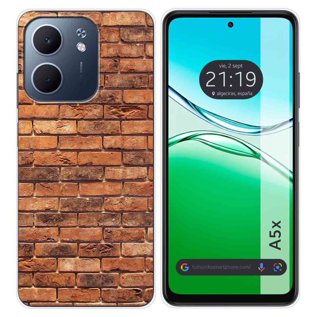 Funda Silicona para Oppo A5x diseño Ladrillo 04 Dibujos