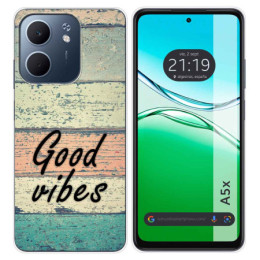 Funda Silicona para Oppo A5x diseño Madera 01 Dibujos