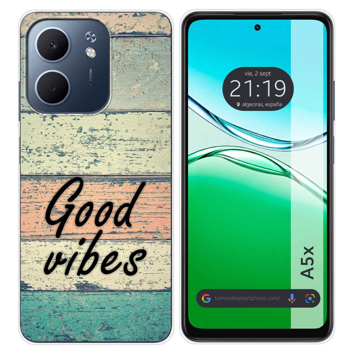 Funda Silicona para Oppo A5x diseño Madera 01 Dibujos