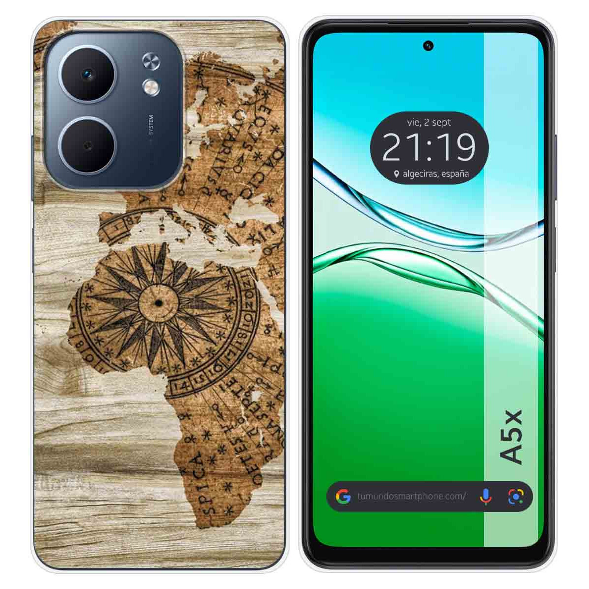 Funda Silicona para Oppo A5x diseño Madera 07 Dibujos