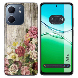 Funda Silicona para Oppo A5x diseño Madera 08 Dibujos