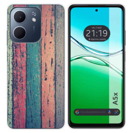 Funda Silicona para Oppo A5x diseño Madera 10 Dibujos