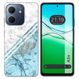 Funda Silicona para Oppo A5x diseño Mármol 02 Dibujos