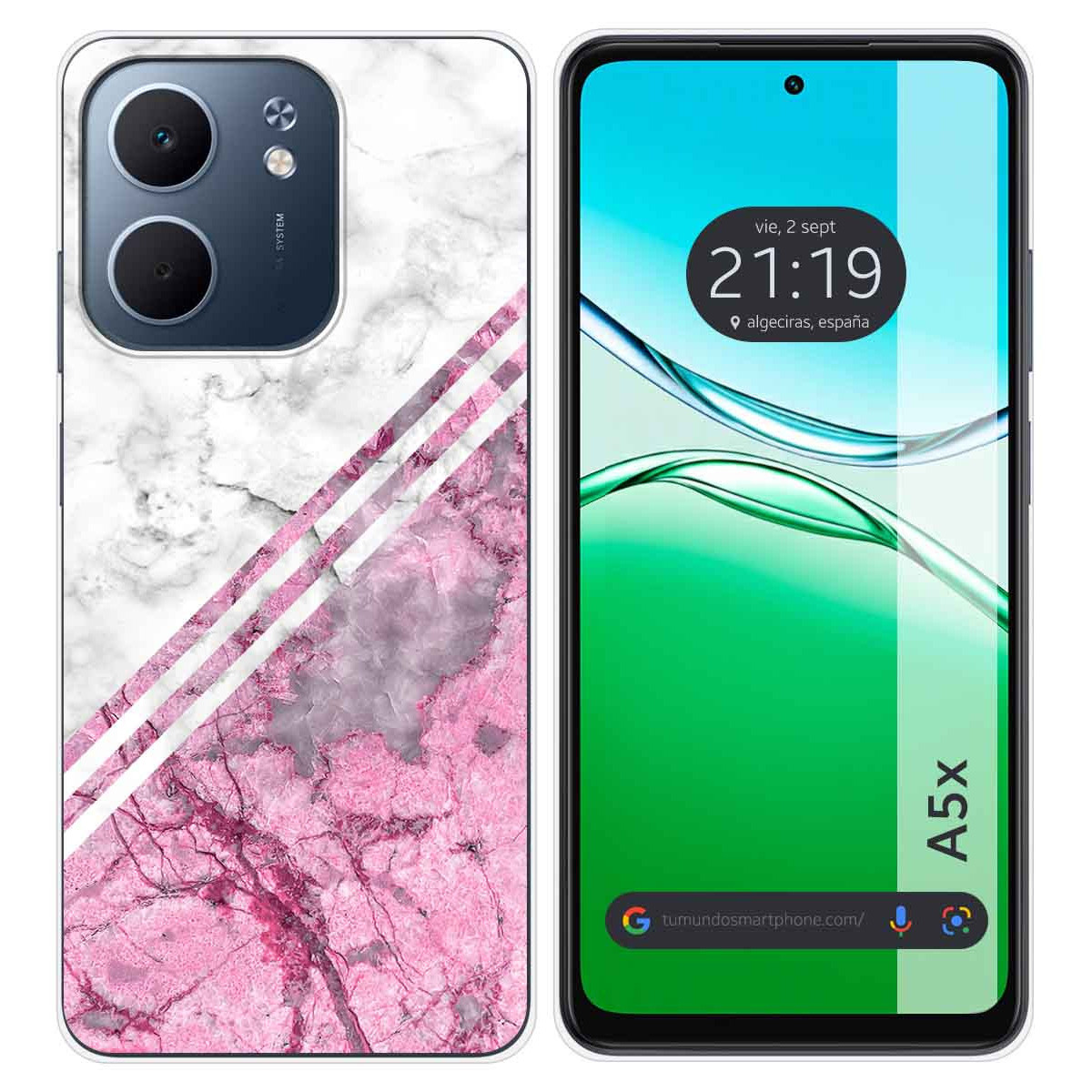 Funda Silicona para Oppo A5x diseño Mármol 03 Dibujos