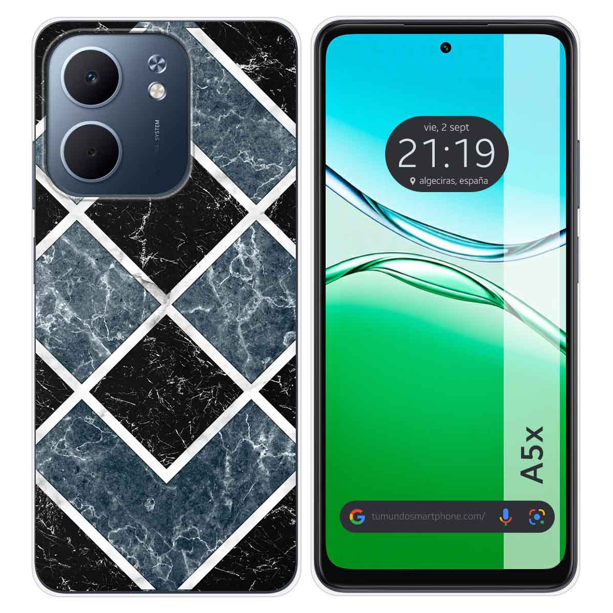Funda Silicona para Oppo A5x diseño Mármol 06 Dibujos