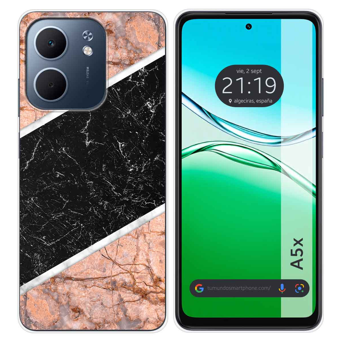 Funda Silicona para Oppo A5x diseño Mármol 07 Dibujos