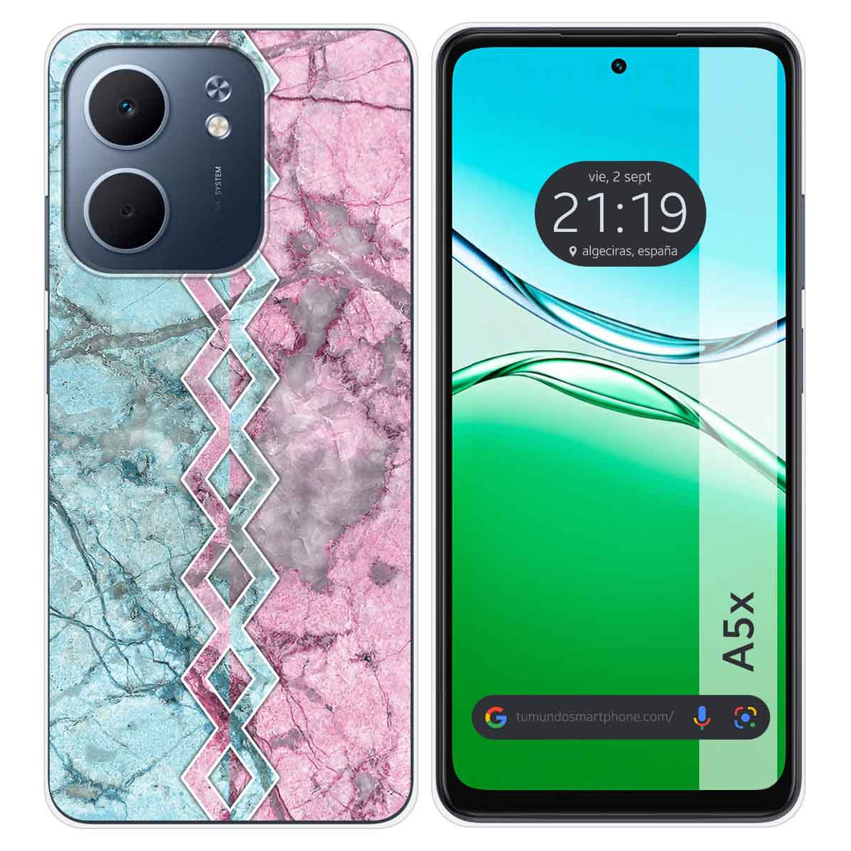Funda Silicona para Oppo A5x diseño Mármol 08 Dibujos