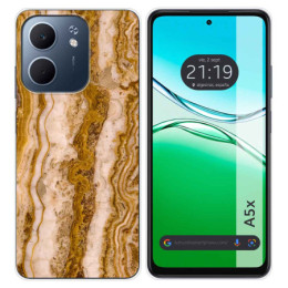 Funda Silicona para Oppo A5x diseño Mármol 10 Dibujos