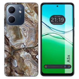 Funda Silicona para Oppo A5x diseño Mármol 14 Dibujos