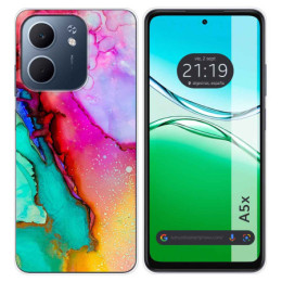 Funda Silicona para Oppo A5x diseño Mármol 15 Dibujos