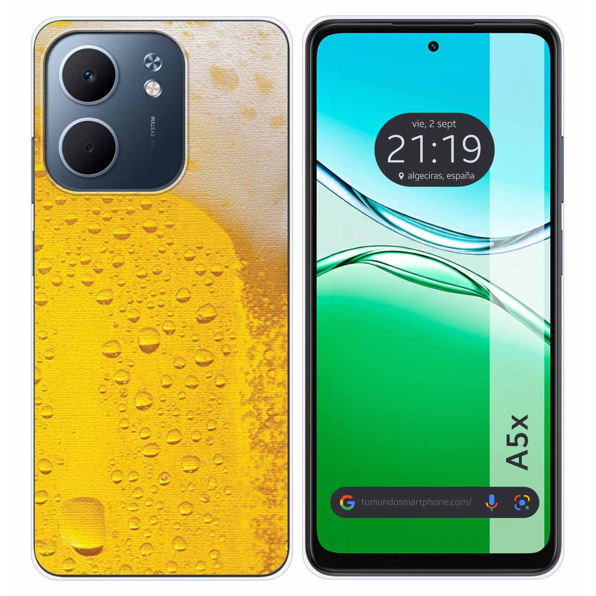 Funda Silicona para Oppo A5x diseño Cerveza Dibujos