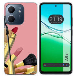 Funda Silicona para Oppo A5x diseño Brochas Dibujos