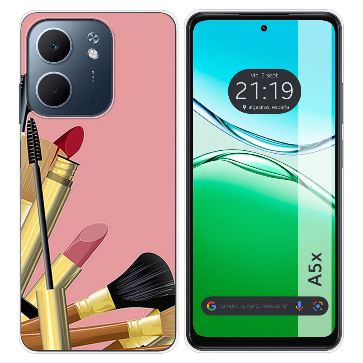 Funda Silicona para Oppo A5x diseño Brochas Dibujos