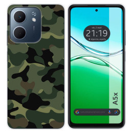 Funda Silicona para Oppo A5x diseño Camuflaje Dibujos