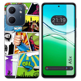 Funda Silicona para Oppo A5x diseño Comic Dibujos
