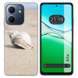 Funda Silicona para Oppo A5x diseño Concha Dibujos