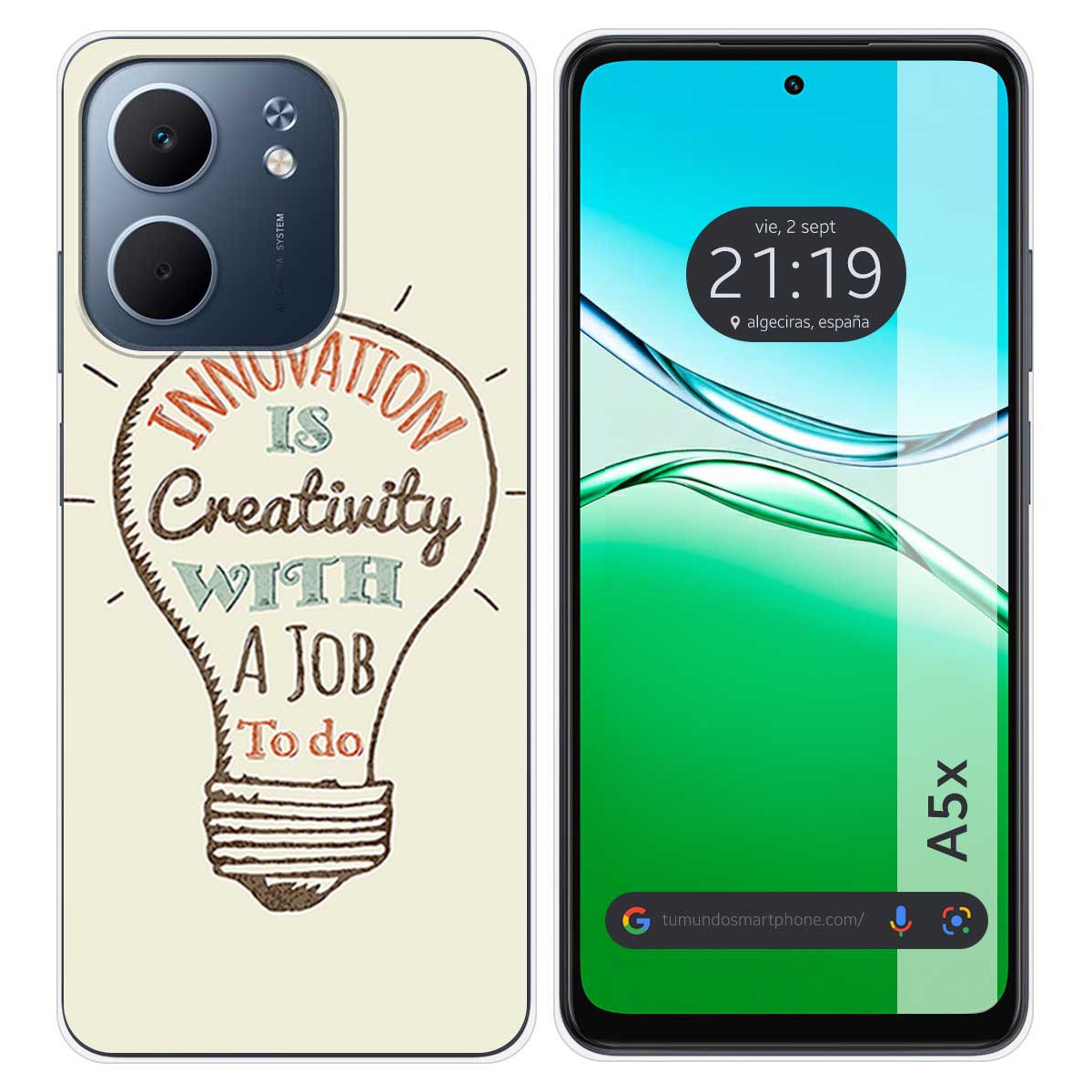 Funda Silicona para Oppo A5x diseño Creativity Dibujos