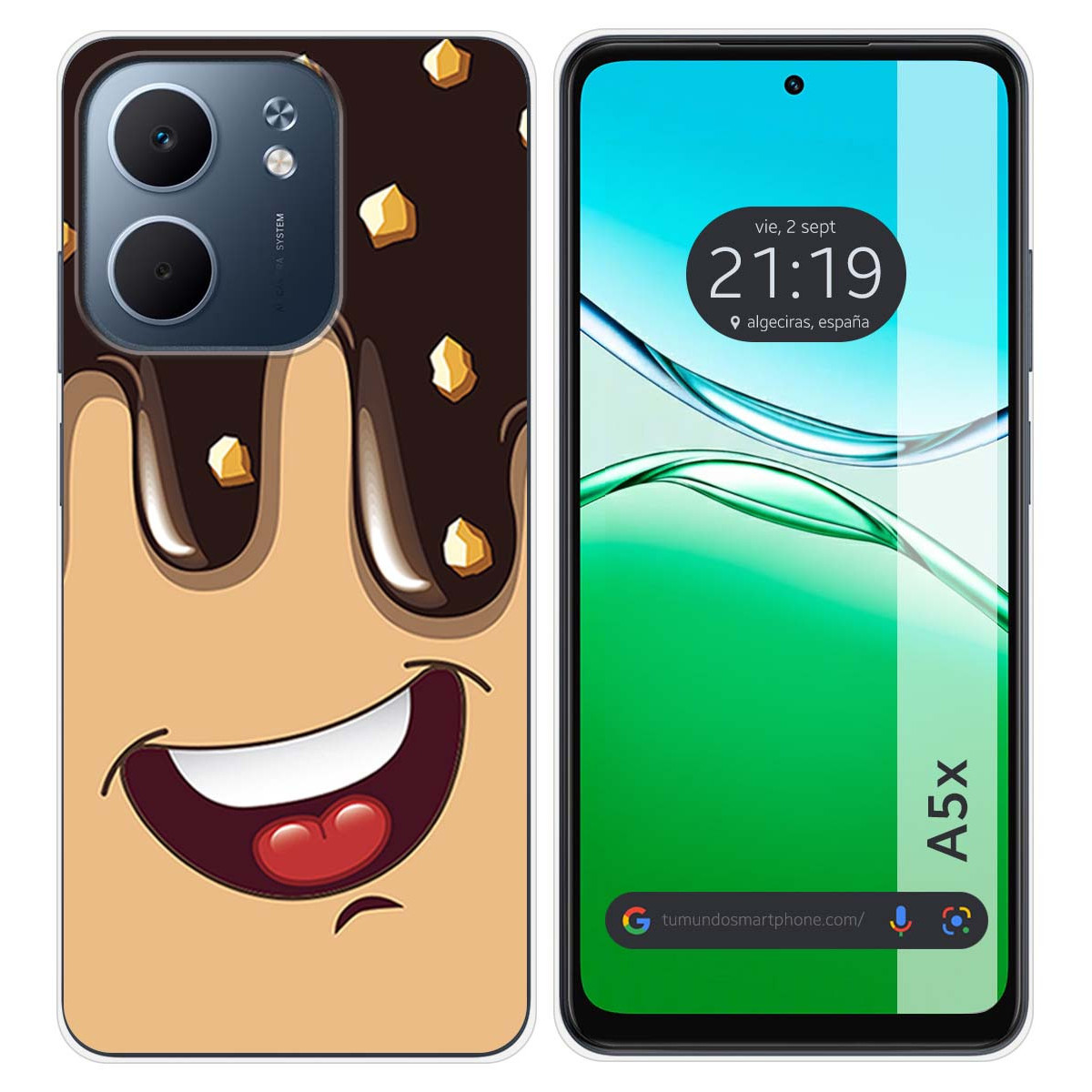 Funda Silicona para Oppo A5x diseño Helado Chocolate Dibujos