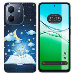 Funda Silicona para Oppo A5x diseño Libro Cuentos Dibujos