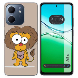 Funda Silicona para Oppo A5x diseño Leon Dibujos
